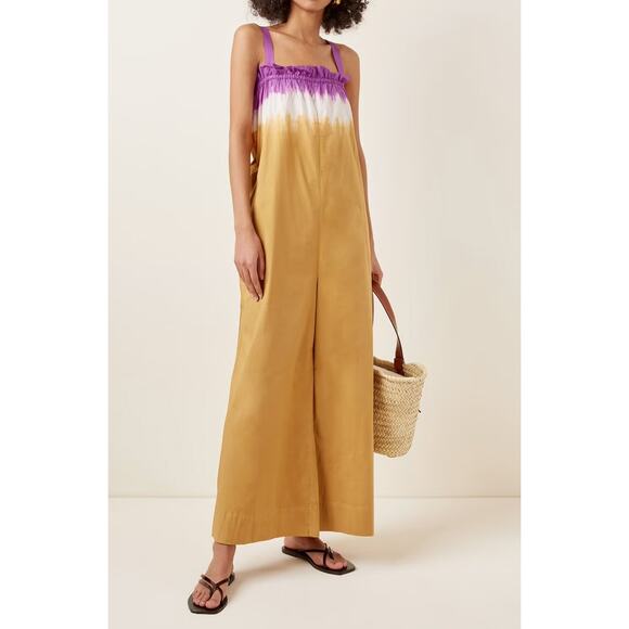 Sea Pants - Sea New York Zelda Tie Dye Square Neck Wide Leg Jumpsuit Size 2